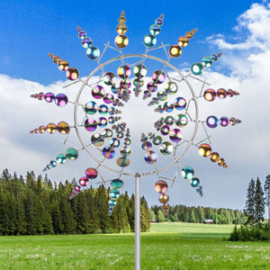 Garden Magic Moulin à vent cinétique en métal