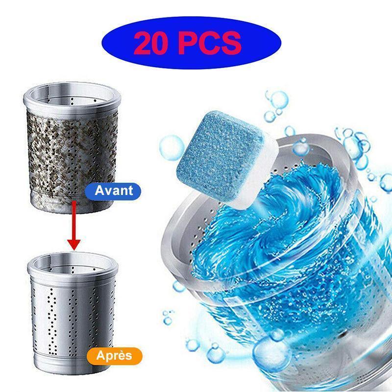 Tablettes Nettoyantes Lave-linge - 24 Pastilles, 1 An D'utilisation, Pour Tous Types De Machines - 6