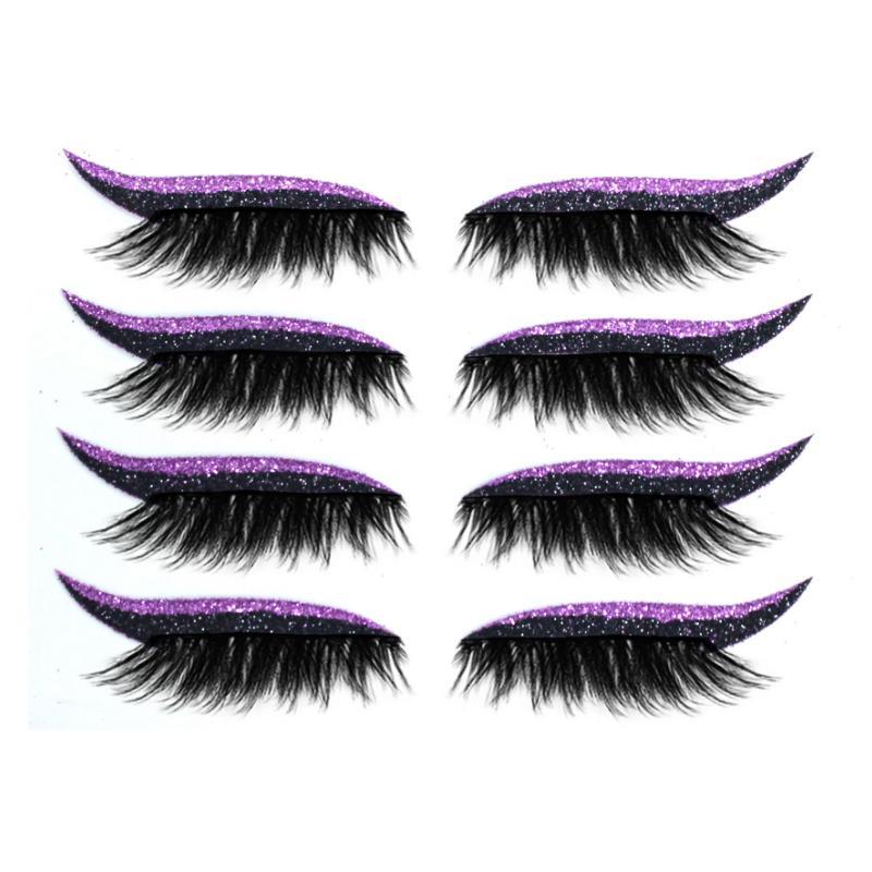 Eyeliner réutilisable et autocollants pour cils (4 paires)