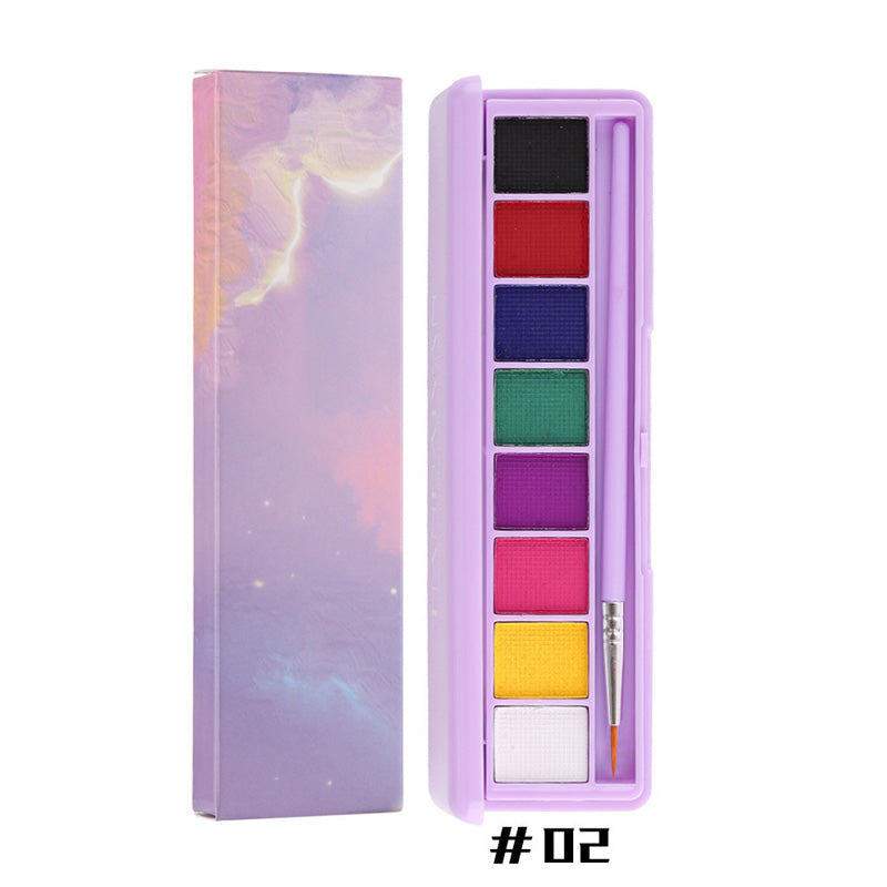 Palette de maquillage fluorescent soluble dans l'eau