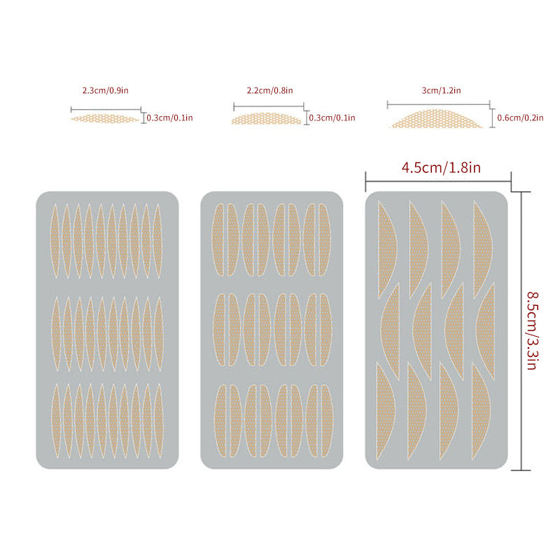 Autocollant invisible double paupière