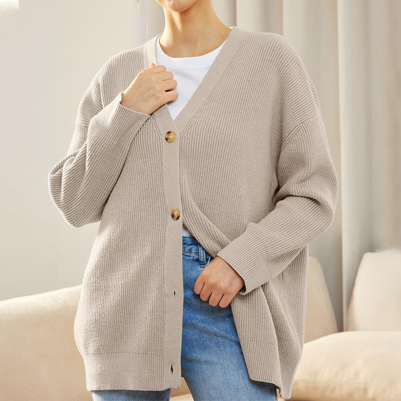 Pull Uni Col V En Maille