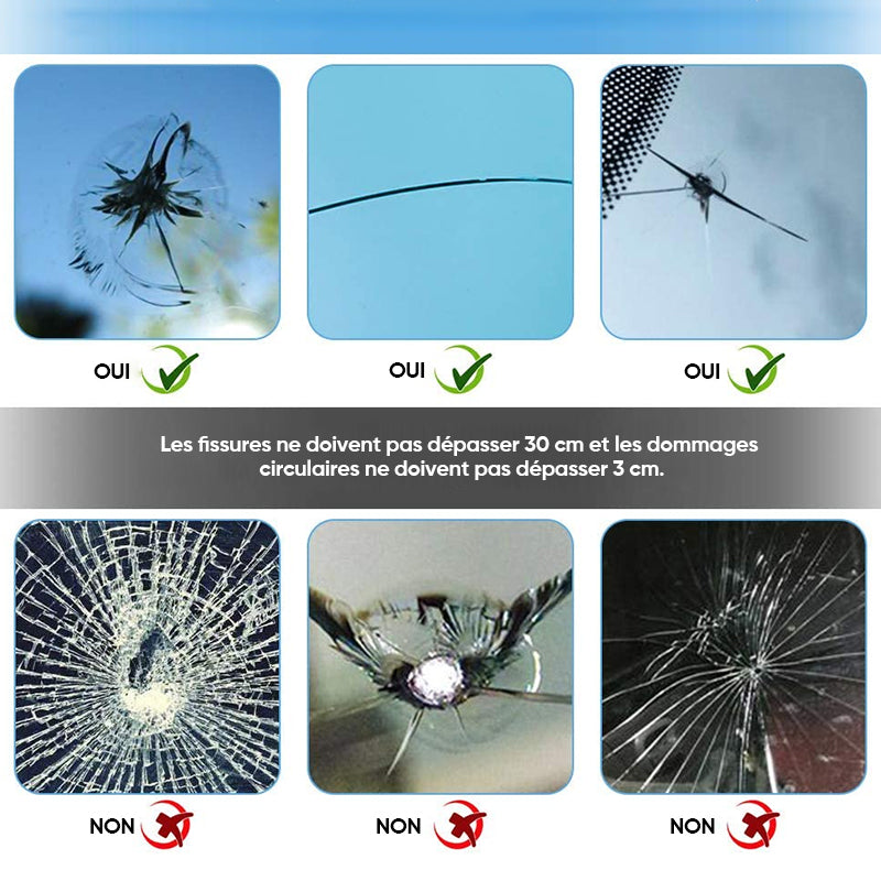 Kit de réparation nano liquide pour vitres