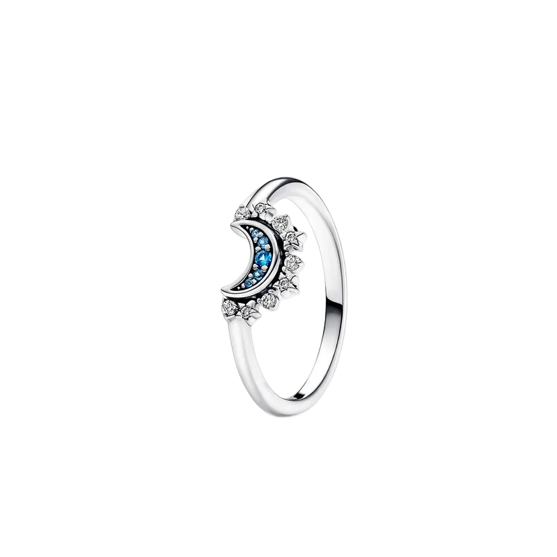 Bague soleil et lune célestes