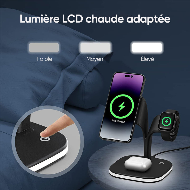 Chargeur sans fil magnétique 3 en 1