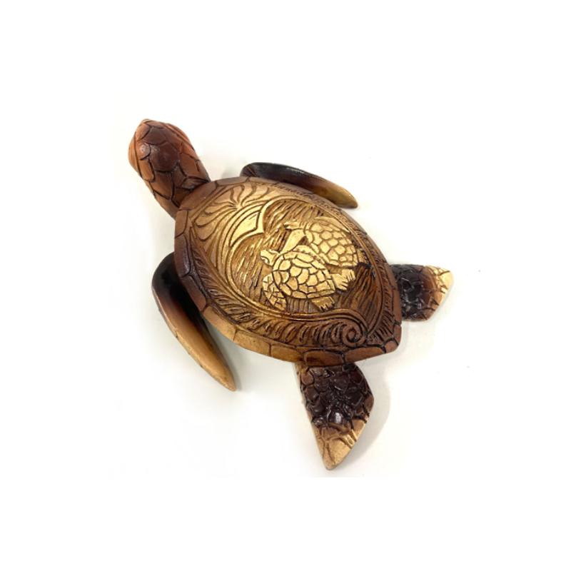 Sculpture sur bois tortue hawaïenne