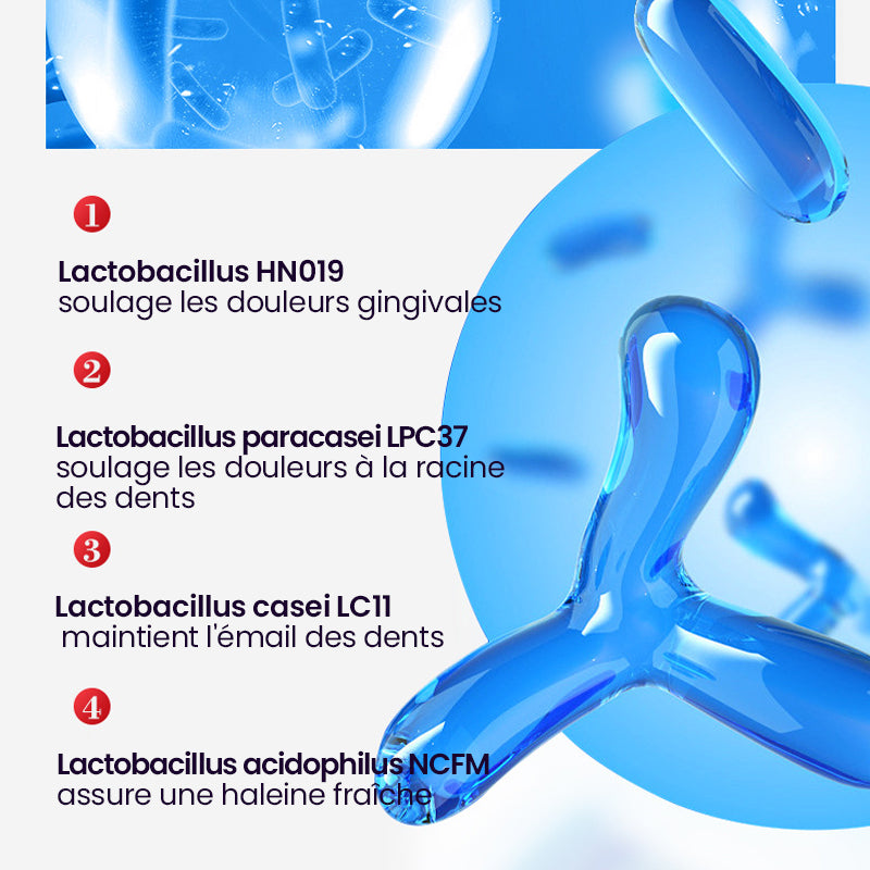 Dentifrice probiotique éclaircissant et enlevant les taches