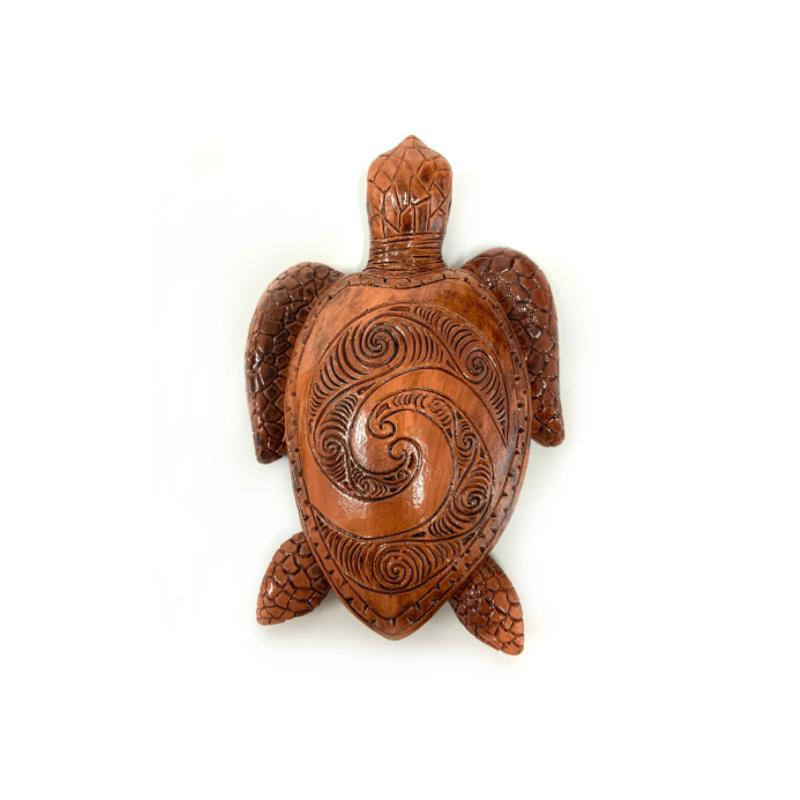 Sculpture sur bois tortue hawaïenne