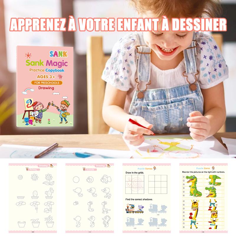 👨‍👶‍👦Cahier d'Exercice d'Écriture pour Enfant d'Âge Préscolaire