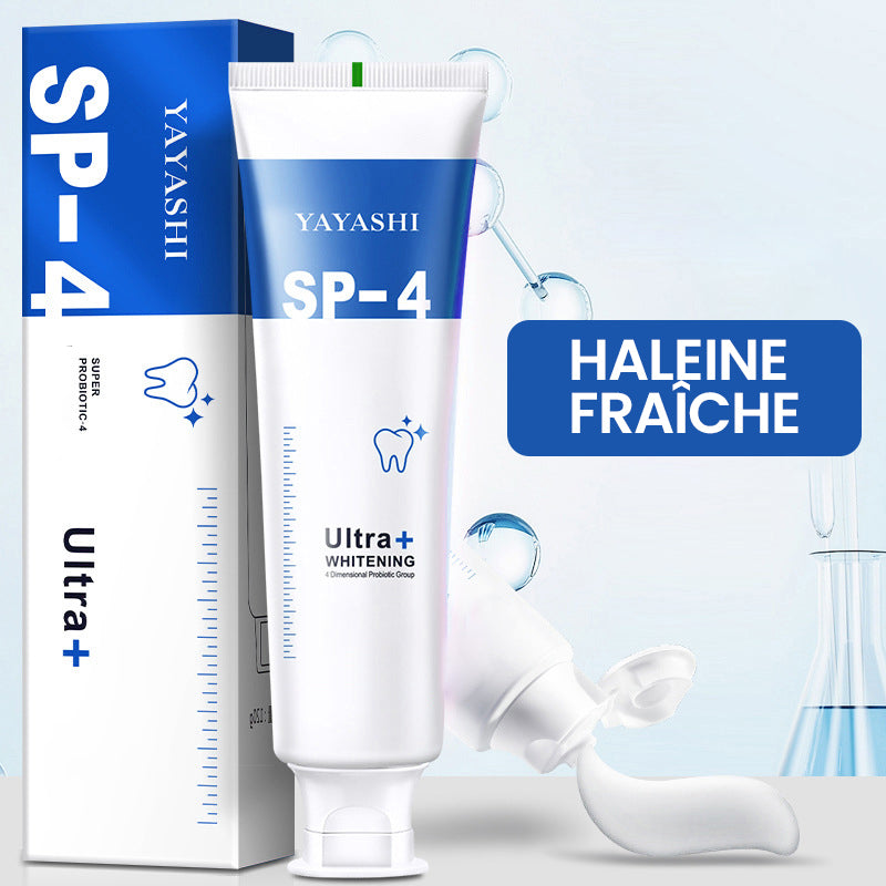 Dentifrice probiotique éclaircissant et enlevant les taches