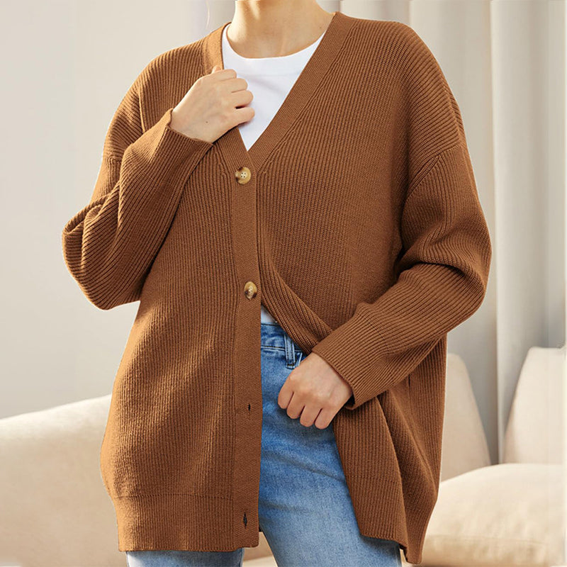 Pull Uni Col V En Maille