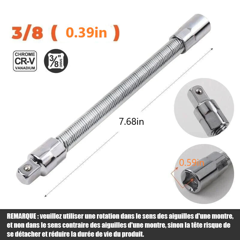 Manchon de clé électrique Tige d'extension universelle