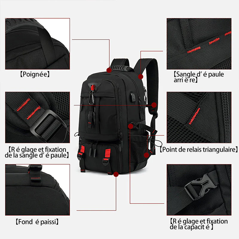 Sac à dos de voyage grande capacité