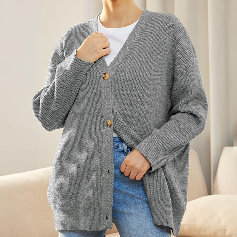 Pull Uni Col V En Maille