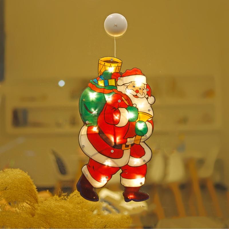 VENTE DE NOËL🎄Lumières Décoratives de Ventouse de Fenêtre de Noël