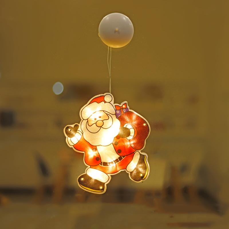 VENTE DE NOËL🎄Lumières Décoratives de Ventouse de Fenêtre de Noël