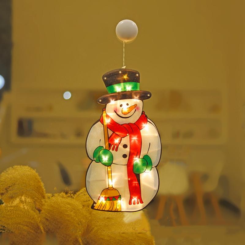 VENTE DE NOËL🎄Lumières Décoratives de Ventouse de Fenêtre de Noël