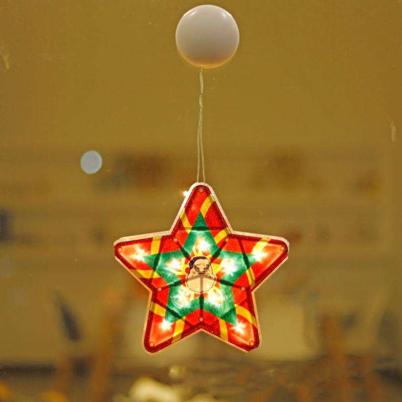 VENTE DE NOËL🎄Lumières Décoratives de Ventouse de Fenêtre de Noël