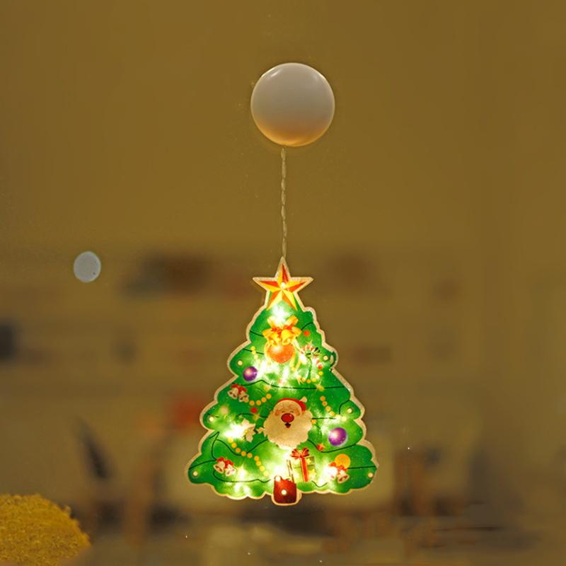 VENTE DE NOËL🎄Lumières Décoratives de Ventouse de Fenêtre de Noël