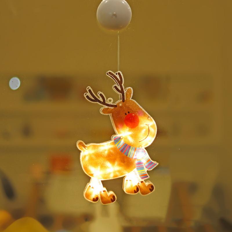 VENTE DE NOËL🎄Lumières Décoratives de Ventouse de Fenêtre de Noël