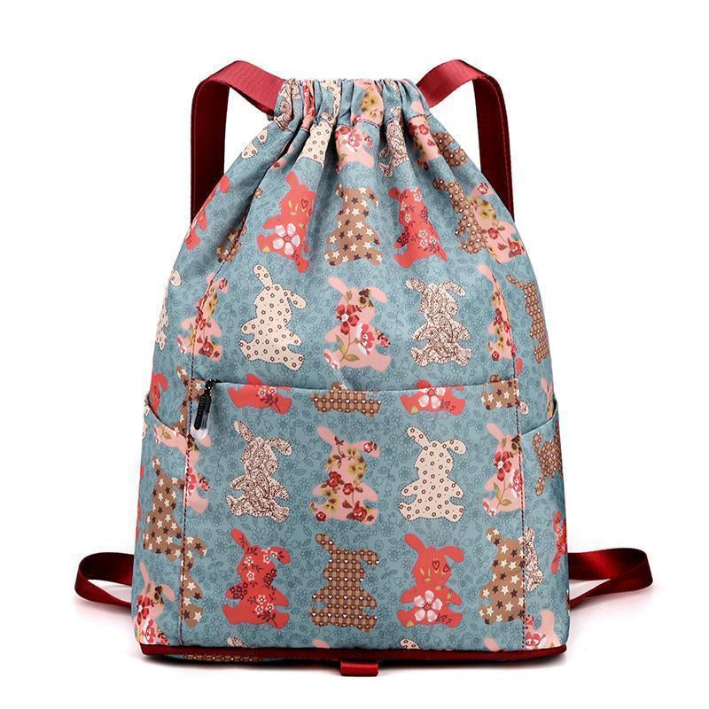 Sac à dos de sport pliable de grande capacité avec cordon de serrage