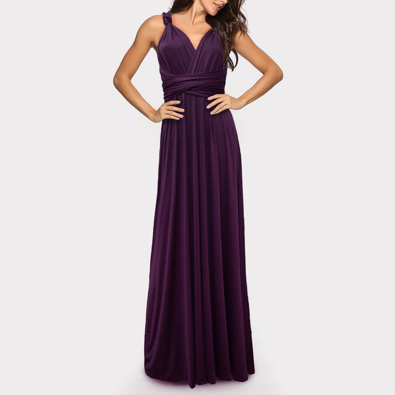 Robe dos nu croisé en corde