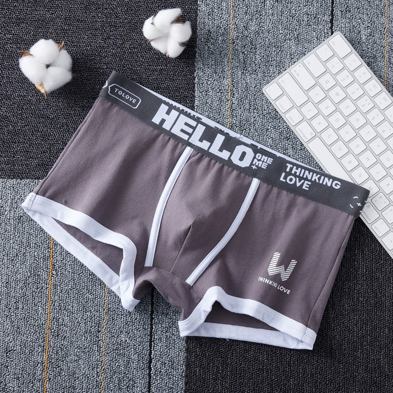 Sous-vêtements masculins en coton respirant
