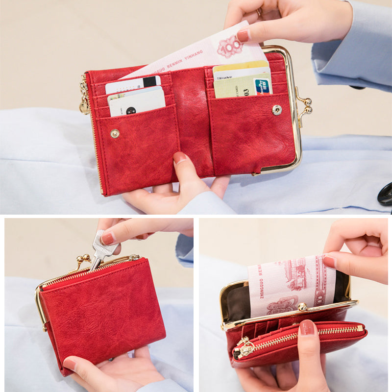Mini porte-monnaie carré à la mode pour dames