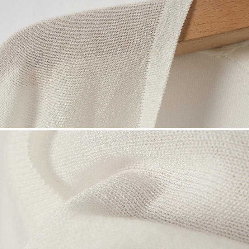 Cardigan en maille soleil pour rester au frais et au goût du jour
