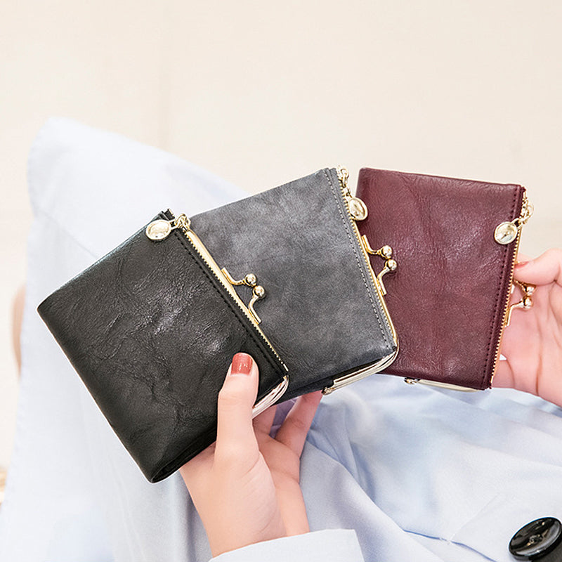 Mini porte-monnaie carré à la mode pour dames