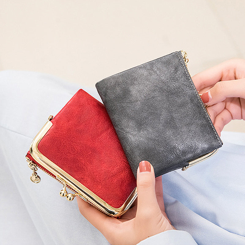 Mini porte-monnaie carré à la mode pour dames
