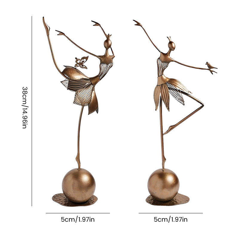 Charmante figurine de jardin dansante