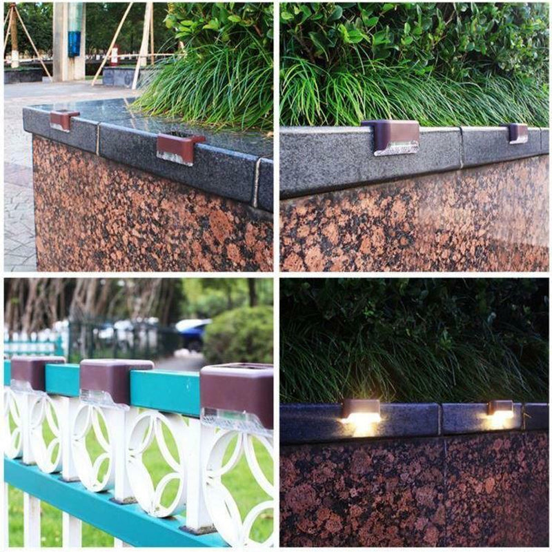 Lumières d'escalier extérieures solaires (4PCS)