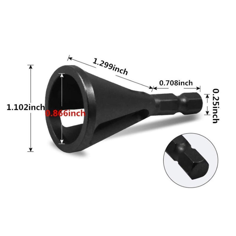 Outil d'Ébavurage de Chanfrein Externe pour Foret (2 PCS)