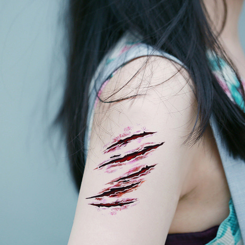 🎃Halloween tatouage temporaire maquillage farce🎃