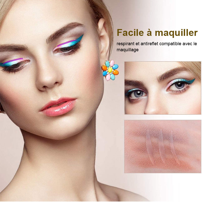 Autocollant invisible double paupière