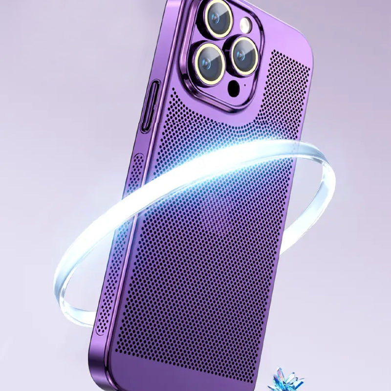 Etui de téléphone à dissipation de chaleur par galvanoplastie