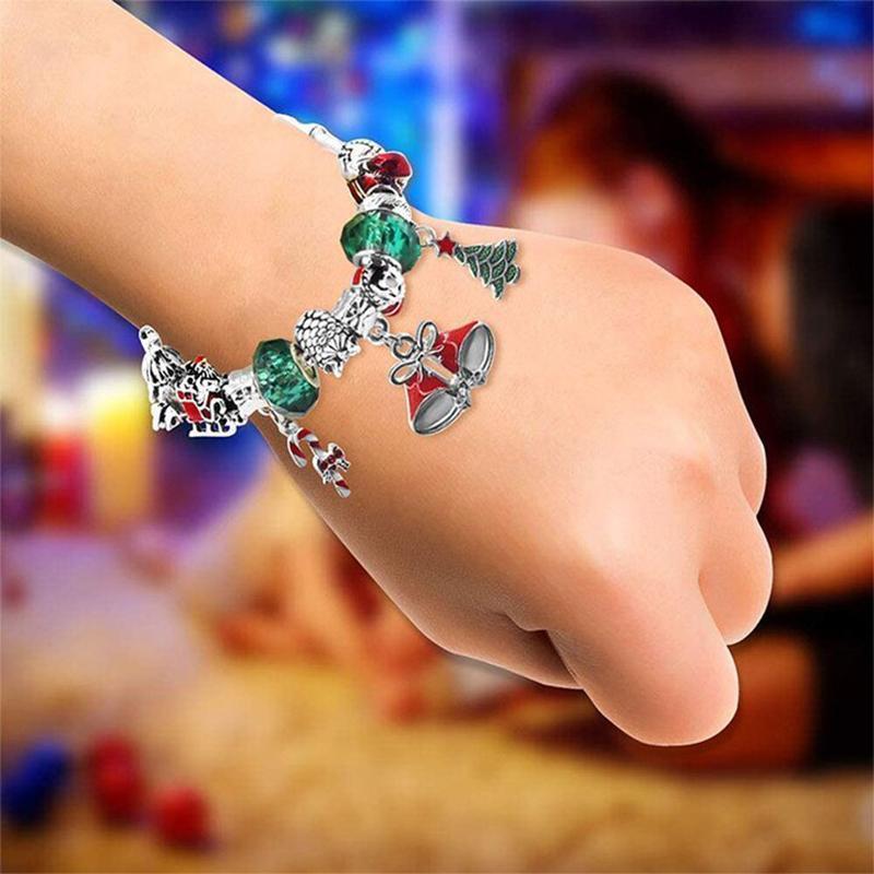 👑Calendrier De Compte à Rebours 24 jours Bricolage Perlé Boîte Aveugle Cadeau De Noël Bracelet