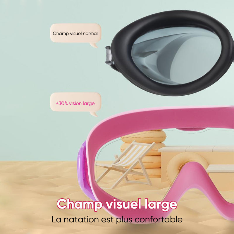 Lunettes de natation antibuée à large monture🥽