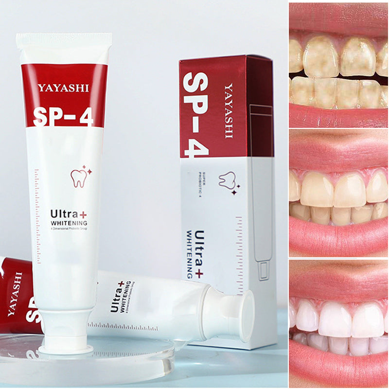 Dentifrice probiotique éclaircissant et enlevant les taches