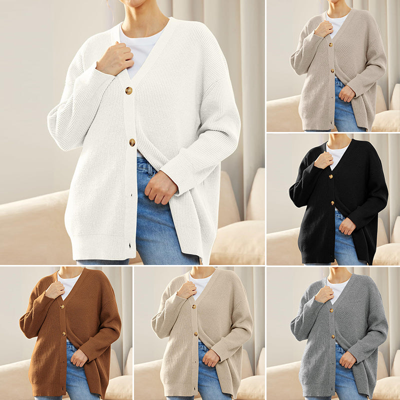 Pull Uni Col V En Maille