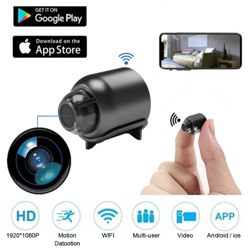 Mini caméra Wi-Fi 1080P HD