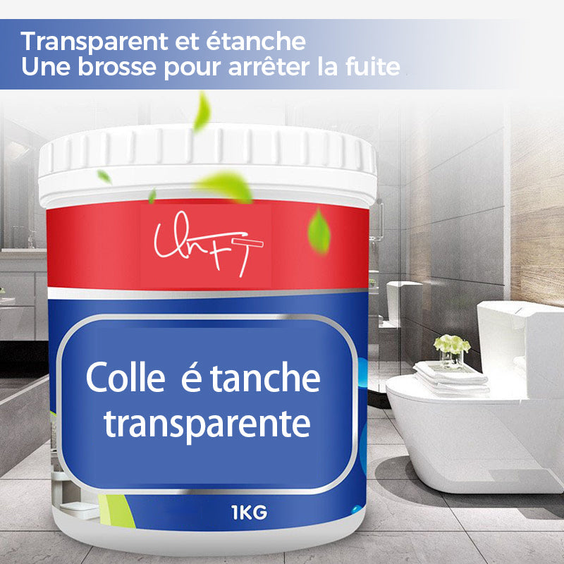 Colle étanche transparente