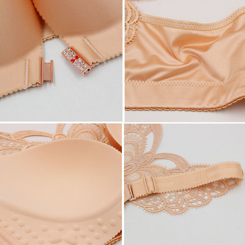 Soutien-Gorge Push-Up à Boucle Avant Sans Anneau En Acier