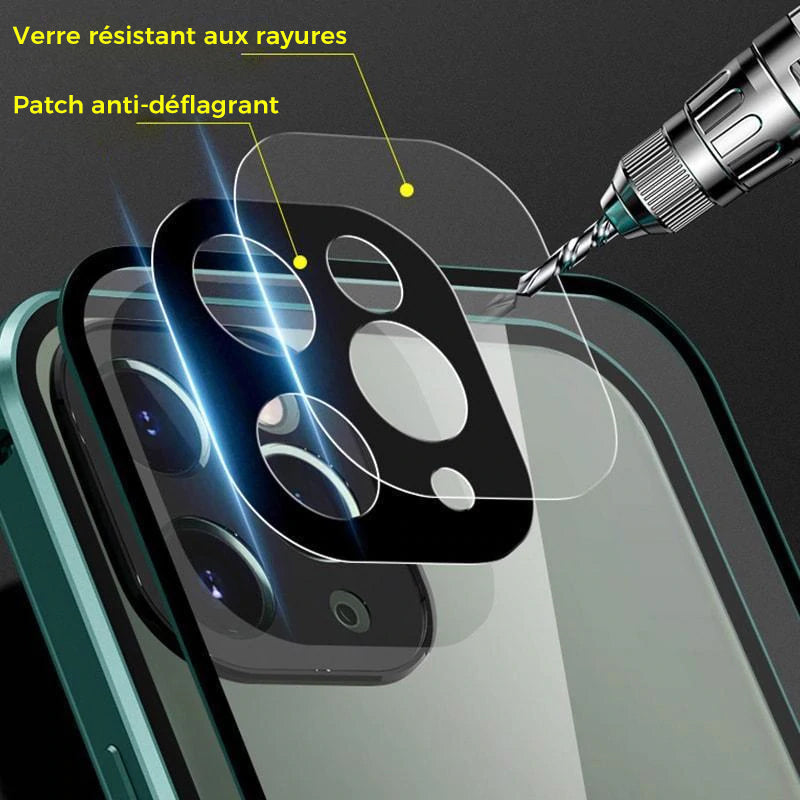 Coque iPhone avec boucle double face