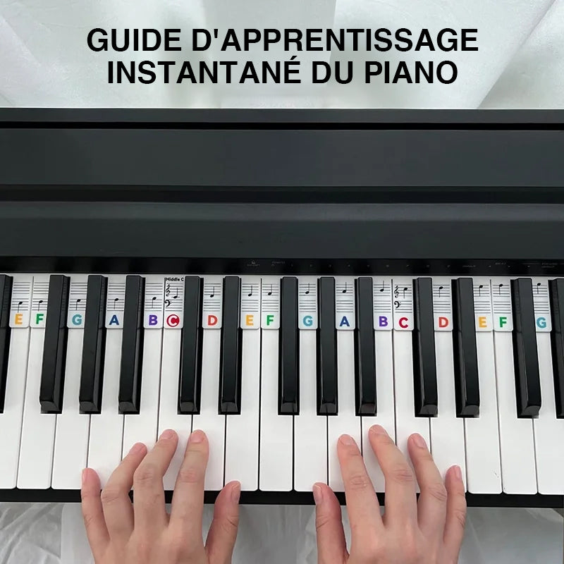🎁Étiquettes Amovibles pour Partitions de Clavier de Piano