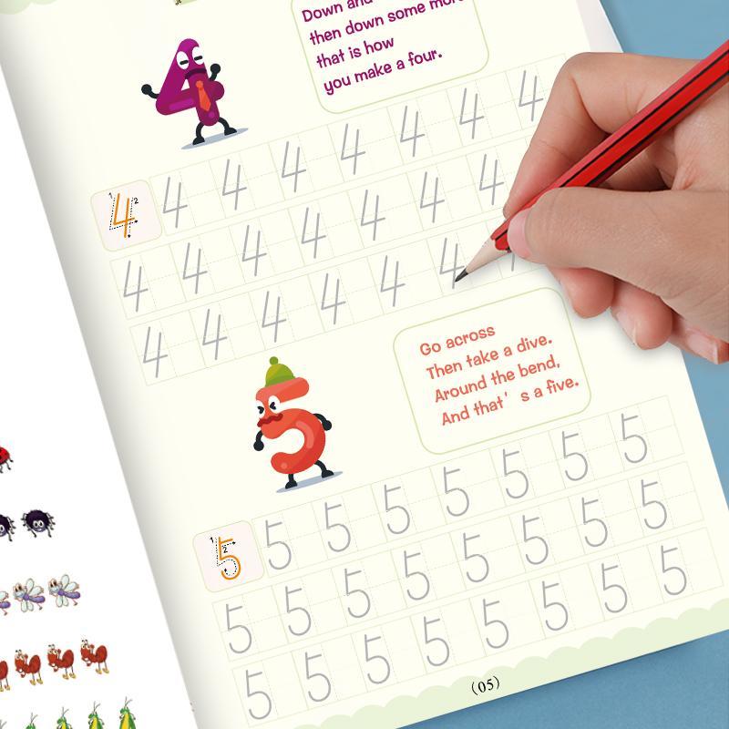 👨‍👶‍👦Cahier d'Exercice d'Écriture pour Enfant d'Âge Préscolaire