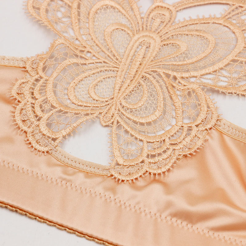 Soutien-Gorge Push-Up à Boucle Avant Sans Anneau En Acier