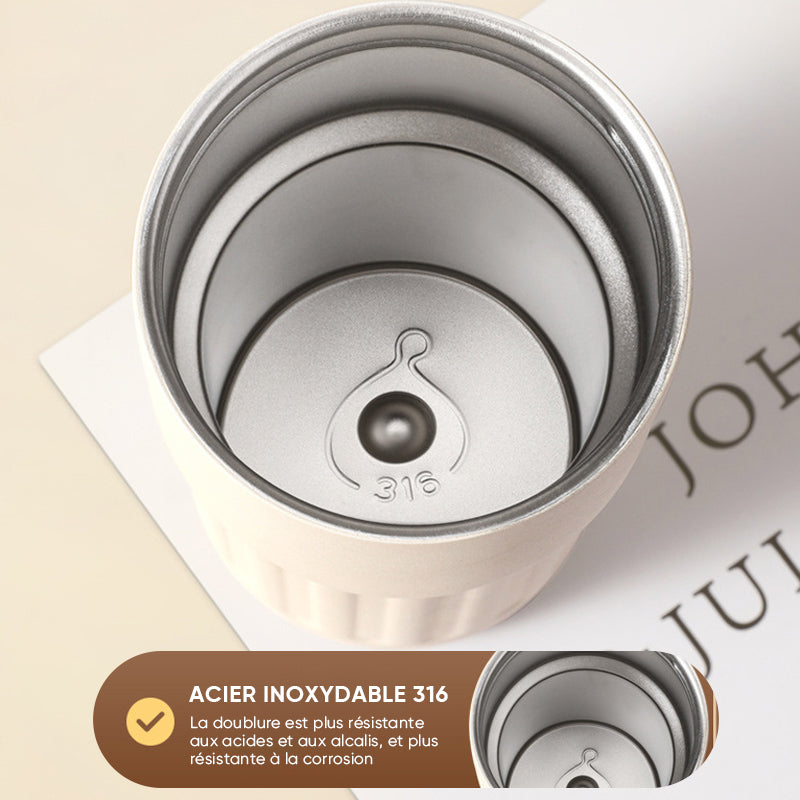 Thermos à café avec affichage de la température