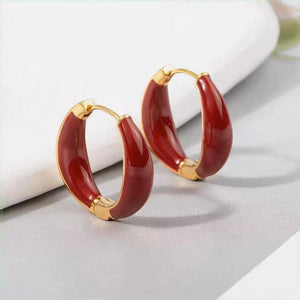 Boucles d'oreilles élégantes et à la mode